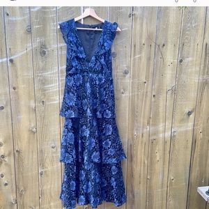 Lulus’ Molinetto Dress Navy